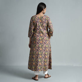  Kalamkari Printed Cotton Kurta For Women