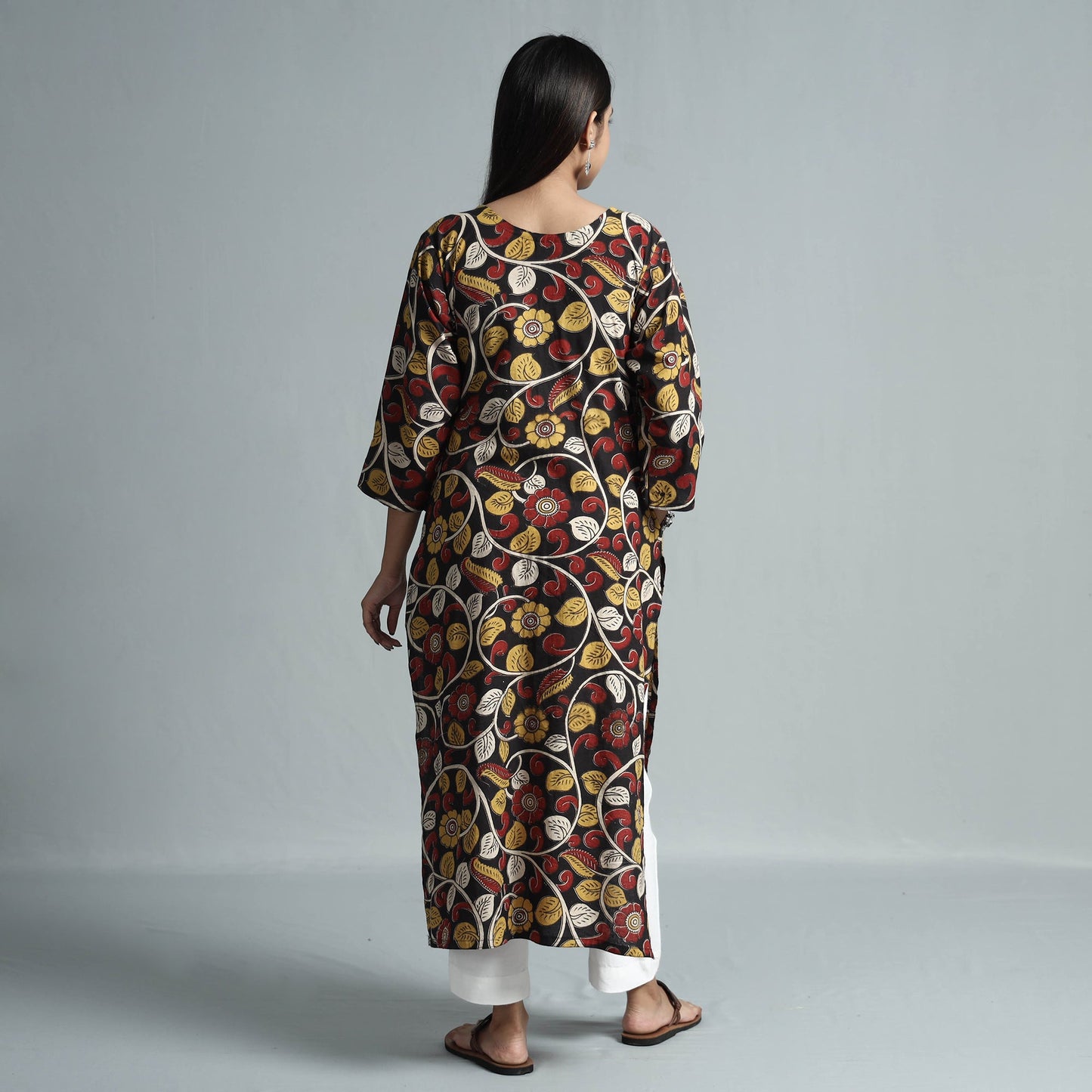  Kalamkari Printed Cotton Kurta For Women