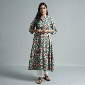  Kalamkari Printed Cotton Kurta For Women