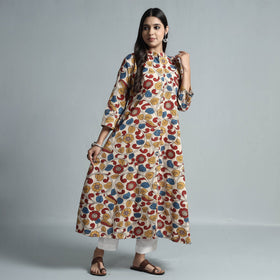 Kalamkari printed cotton kurta - handcrafted