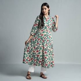  Kalamkari Printed Cotton Kurta For Women