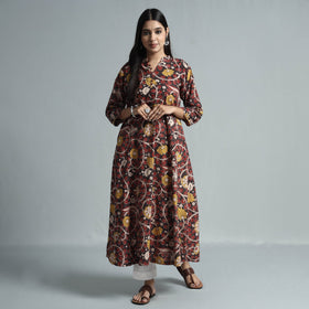  Kalamkari Printed Cotton Kurta For Women