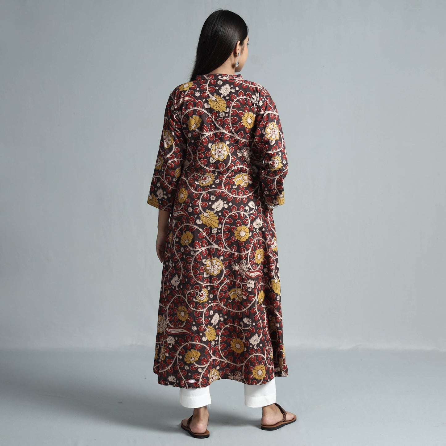  Kalamkari Printed Cotton Kurta For Women