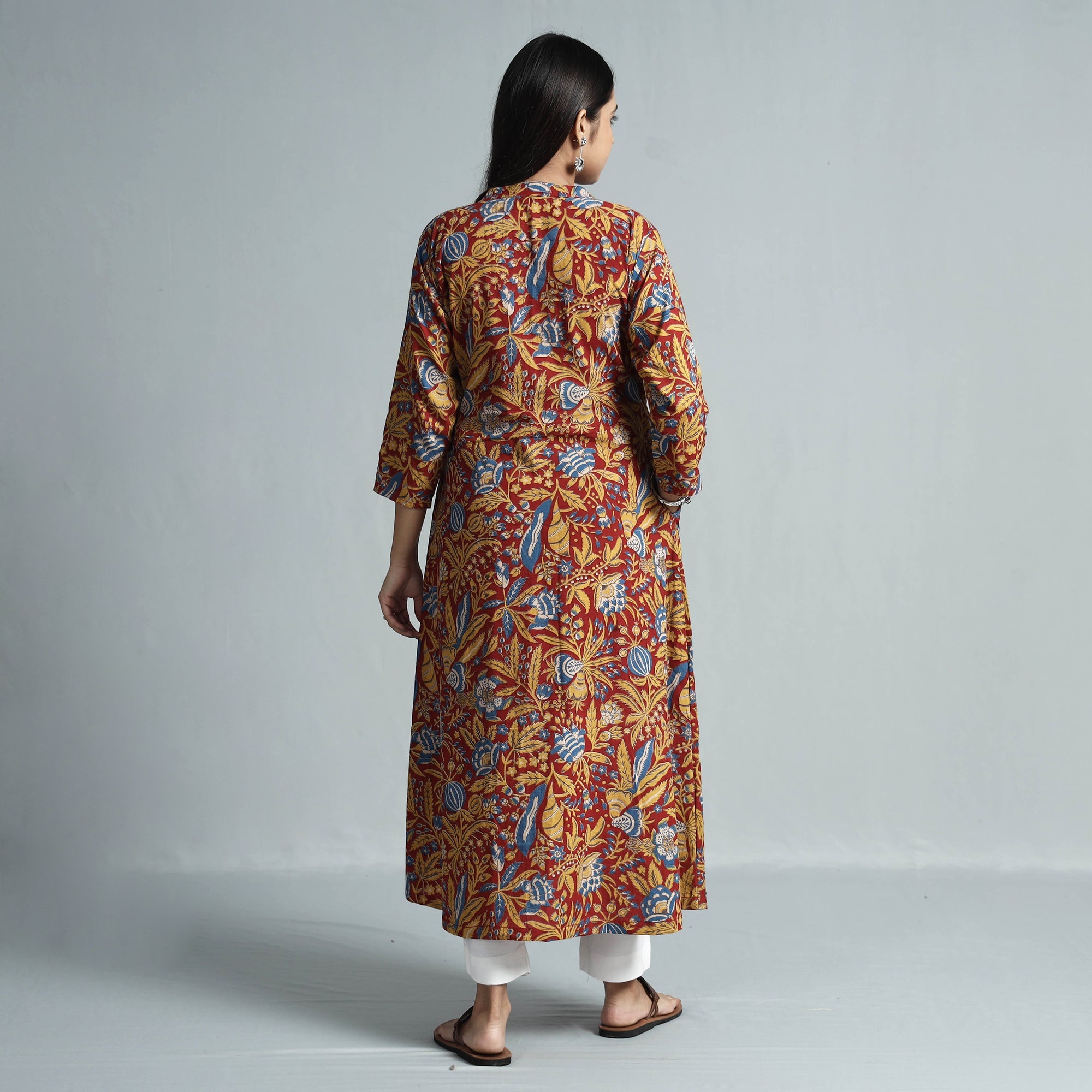  Kalamkari Printed Cotton Kurta For Women