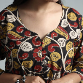  Kalamkari Printed Cotton Kurta For Women