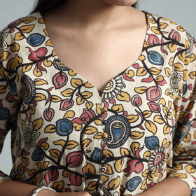  Kalamkari Printed Cotton Kurta For Women