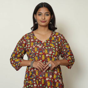 Multicolor - kalamkari printed cotton straight kurta 51
