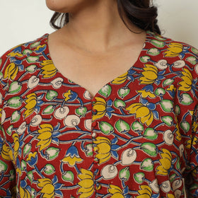 Multicolor - kalamkari printed cotton straight kurta 51