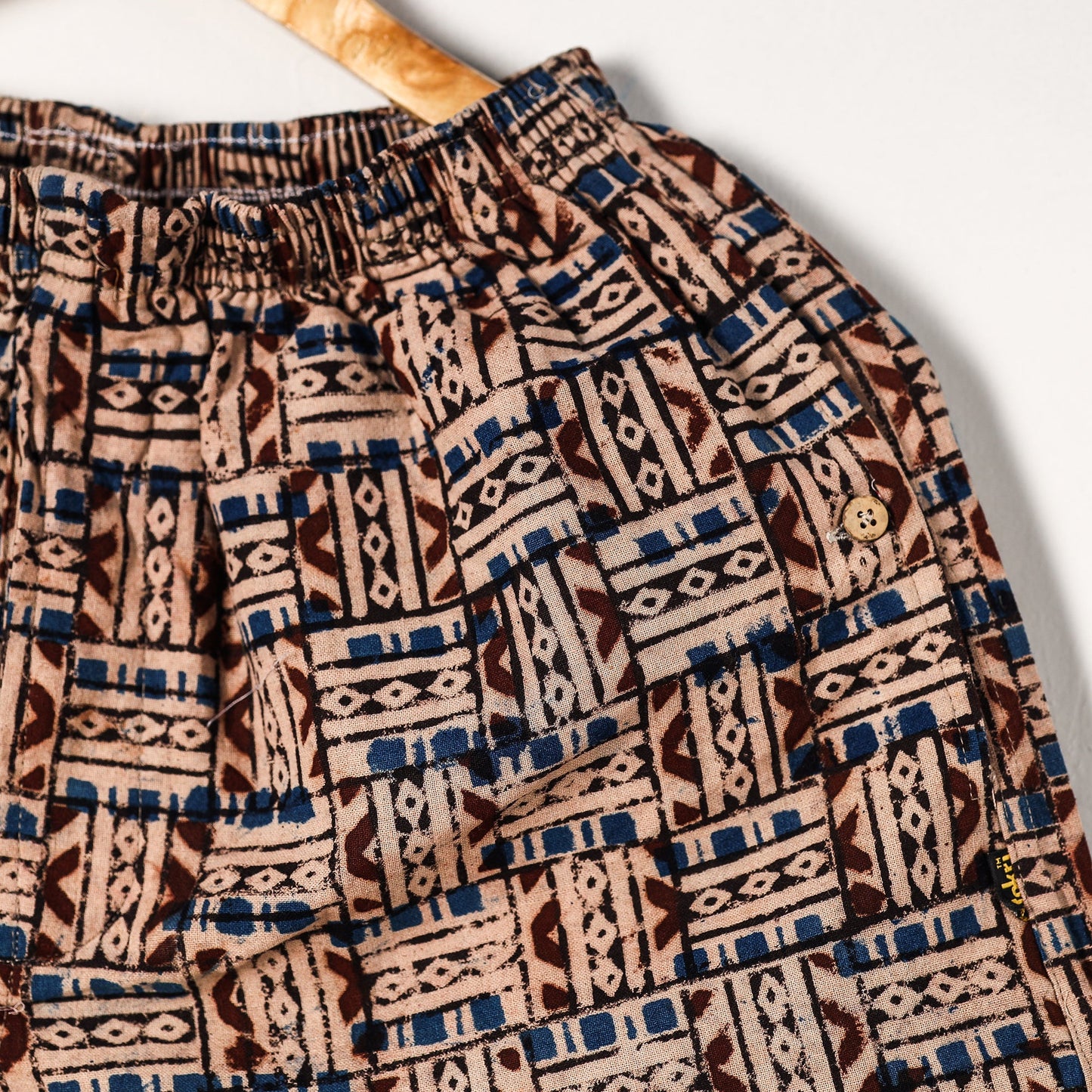  Kalamkari Block Printed Cotton Unisex Boxer/Shorts 