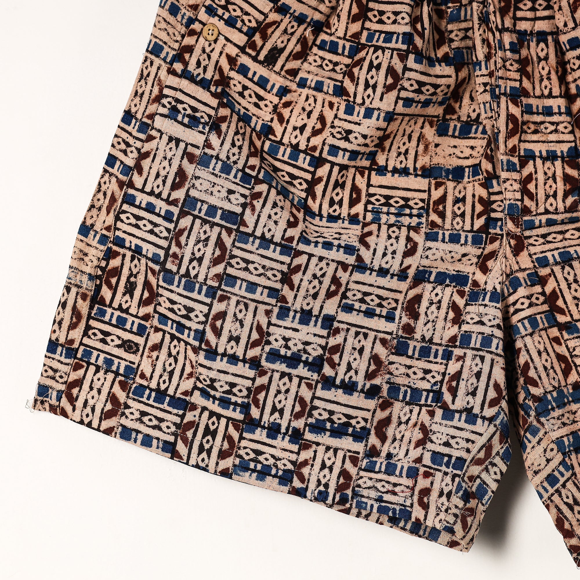  Kalamkari Block Printed Cotton Unisex Boxer/Shorts 