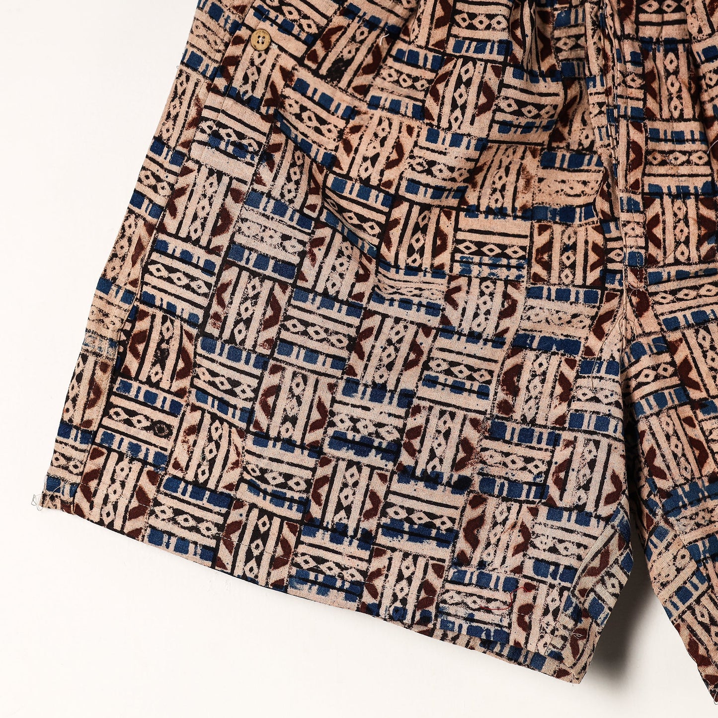  Kalamkari Block Printed Cotton Unisex Boxer/Shorts 
