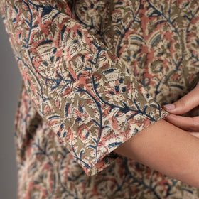 Buy  Kalamkari Block Printing Cotton Kurta with Salwar & Dupatta Set Online at iTokri.com