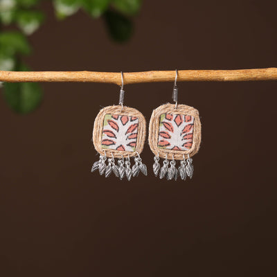 Buy Kamya Handcrafted Fabart Jute Earrings