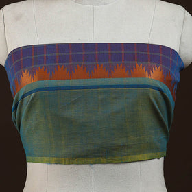 Kanchipuram cotton blouse piece 08 - handcrafted
