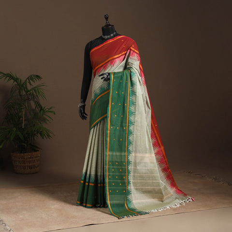Multicolor - kandangi buti chettinad cotton saree