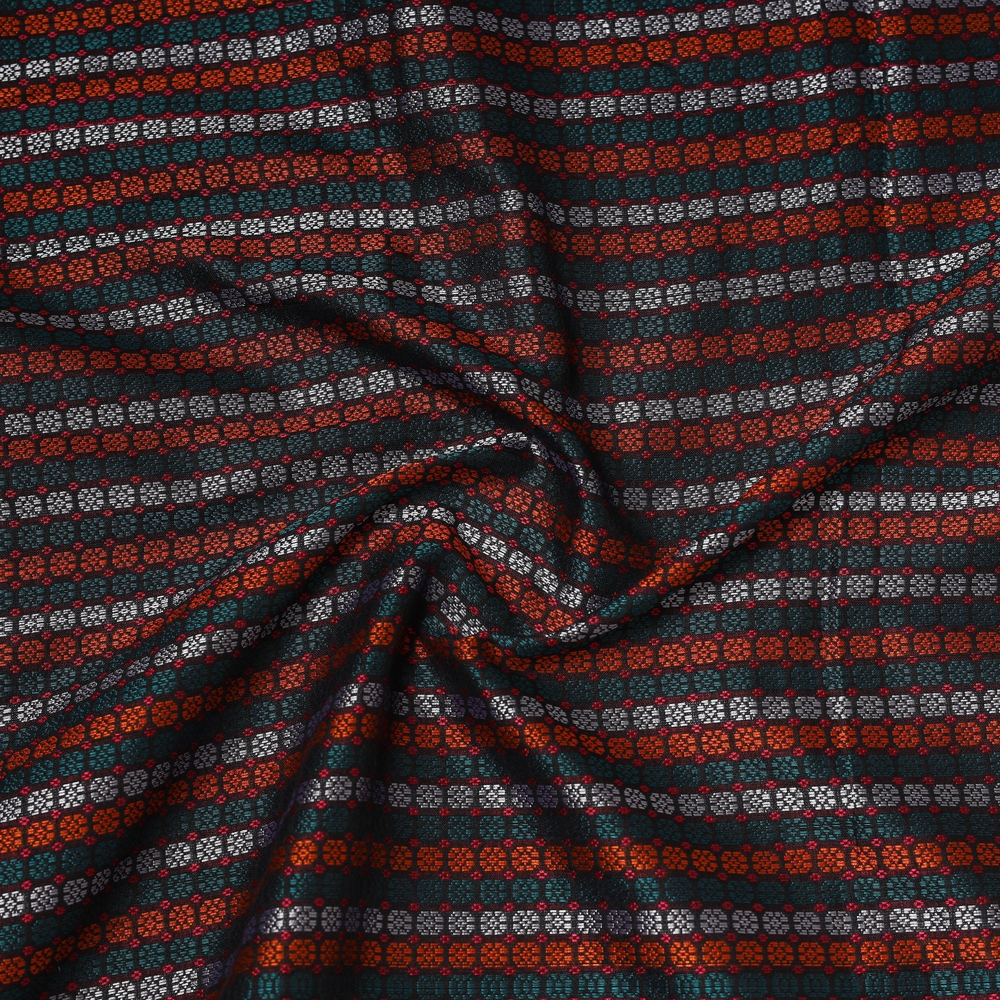 Karnataka weave silk cotton khun fabric 04 - handcrafted