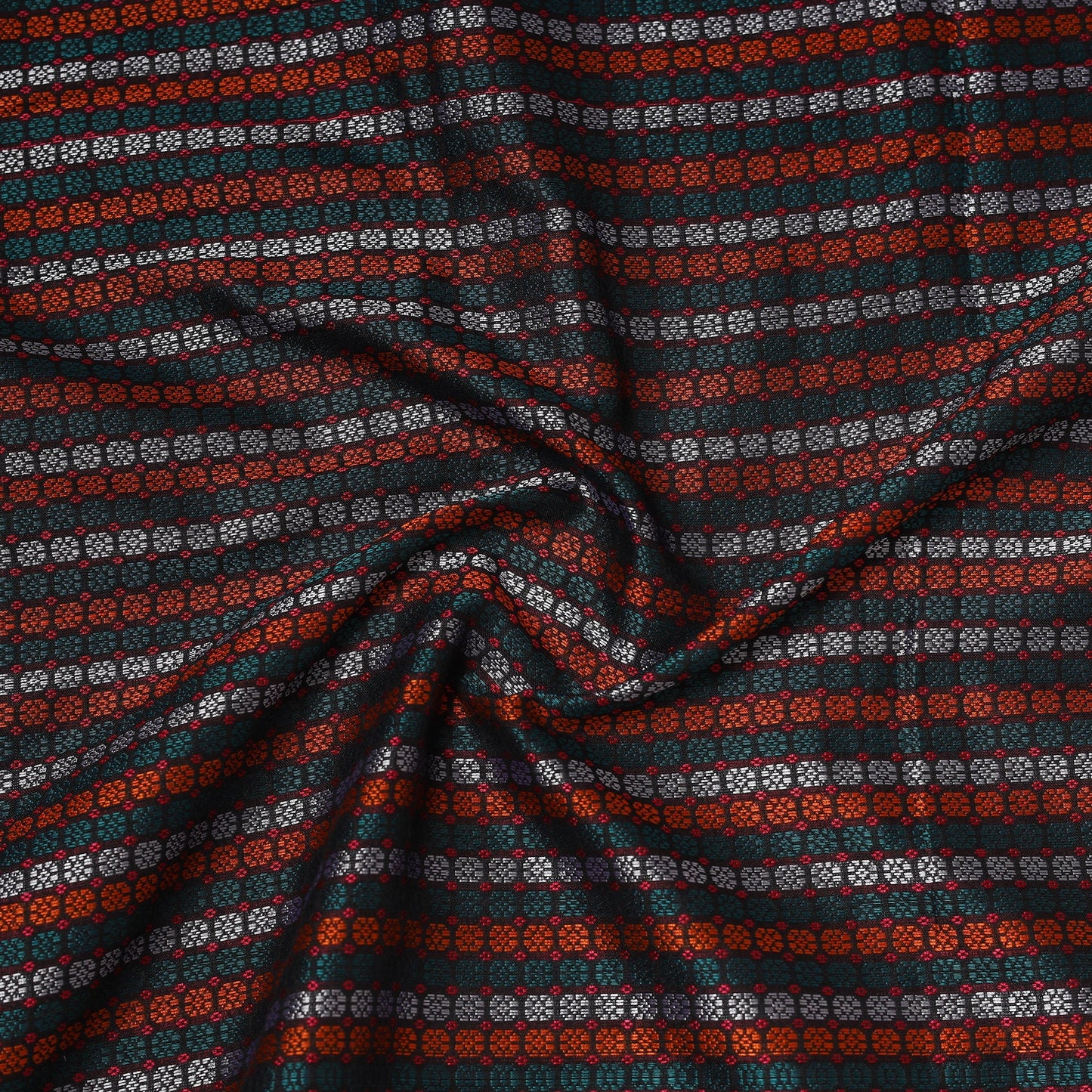 Karnataka weave silk cotton khun fabric 04 - handcrafted