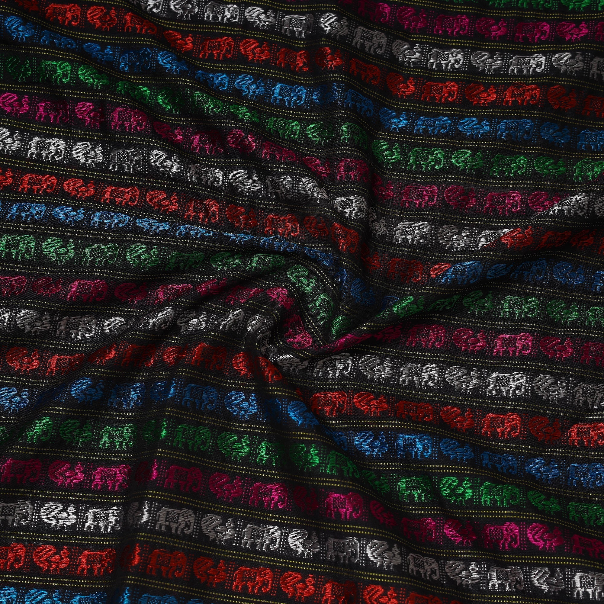 Karnataka weave silk cotton khun fabric 10 - handcrafted