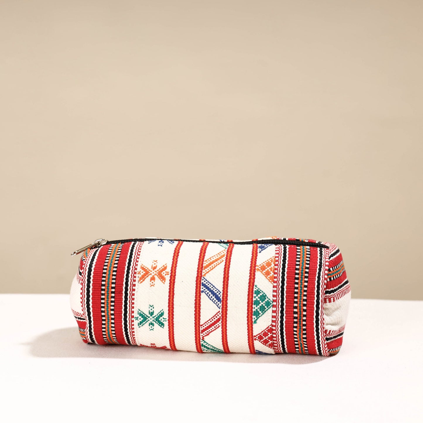  Kashida Stitch Handloom Cotton Multipurpose Toiletry Pouch 