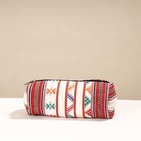  Kashida Stitch Handloom Cotton Multipurpose Toiletry Pouch 