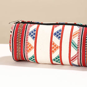  Kashida Stitch Handloom Cotton Multipurpose Toiletry Pouch 