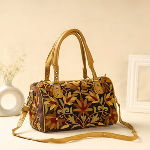 Multicolor Kashmiri Crewel Hand Embroidery Handbag
