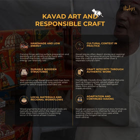 Multicolor - kavad handpainted stainless steel 2 tier