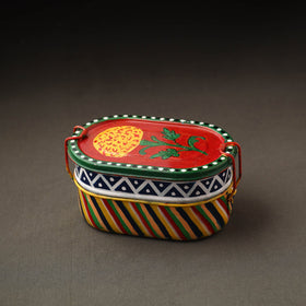 Buy Kavad Handpainted Stainless Steel 2 Tier Capsule Shape Lunch Box (6 X 4 in) 17 Online at iTokri.com