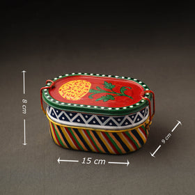 Buy Kavad Handpainted Stainless Steel 2 Tier Capsule Shape Lunch Box (6 X 4 in) 17 Online at iTokri.com