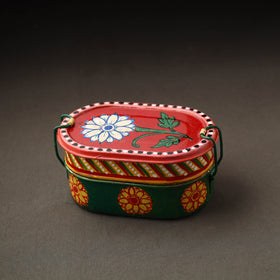  Kavad Handpainted Stainless Steel 2 Tier Capsule Shape Lunch Box (6 X 4 in) 12 Online at iTokri.com