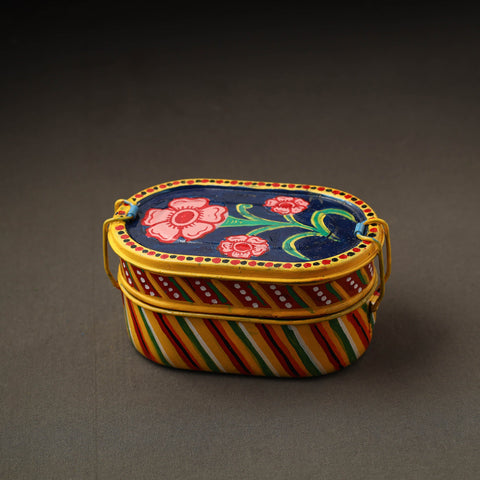 Buy Kavad Handpainted Stainless Steel 2 Tier Capsule Shape Lunch Box (6 X 4 in) 25 Online at iTokri.com