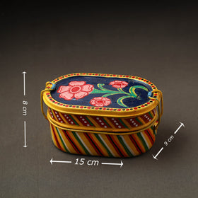 Buy Kavad Handpainted Stainless Steel 2 Tier Capsule Shape Lunch Box (6 X 4 in) 25 Online at iTokri.com