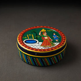  Kavad Handpainted Stainless Steel Chapati Box 