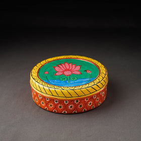  Kavad Handpainted Stainless Steel Multicolor Masala Box 