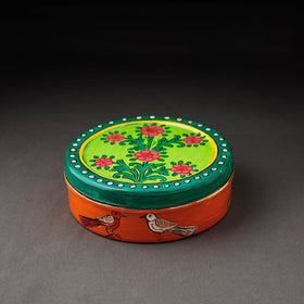 Kavad Handpainted Stainless Steel Multicolor Masala Box