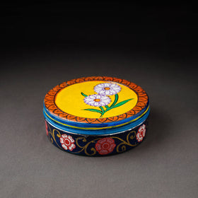 Multicolor Kavad Handpainted Stainless Steel Masala Box 
