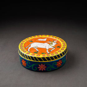  Kavad Handpainted Stainless Steel Multicolor Masala Box