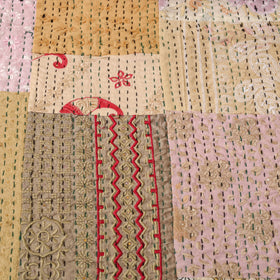 Khambadiya tagai patchwork quilt / gudri / blanket (108 x