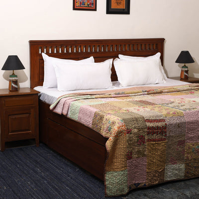 Khambadiya tagai patchwork quilt / gudri / blanket (108 x