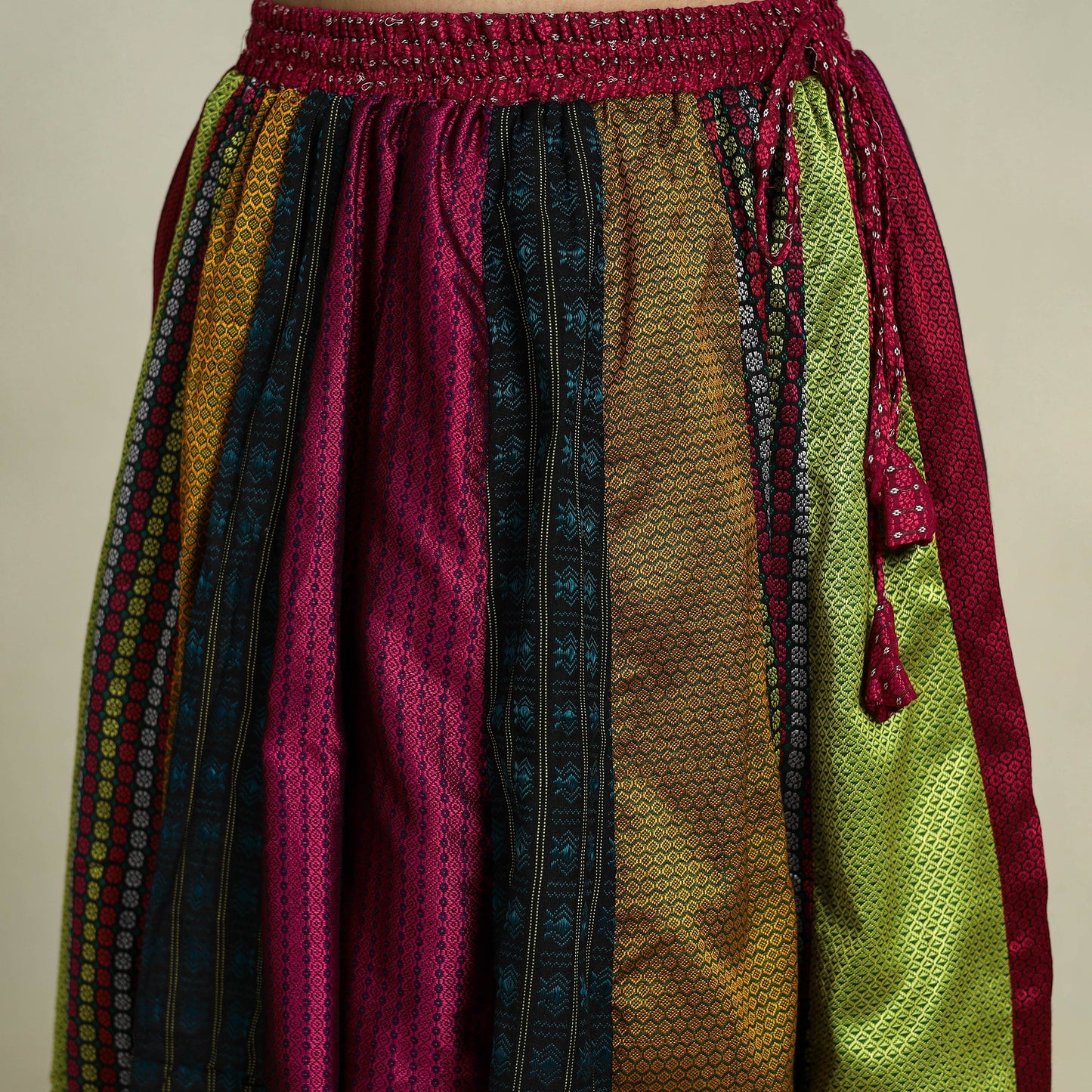 Buy Khun Patchwork 24 Kali Cotton Long Skirt