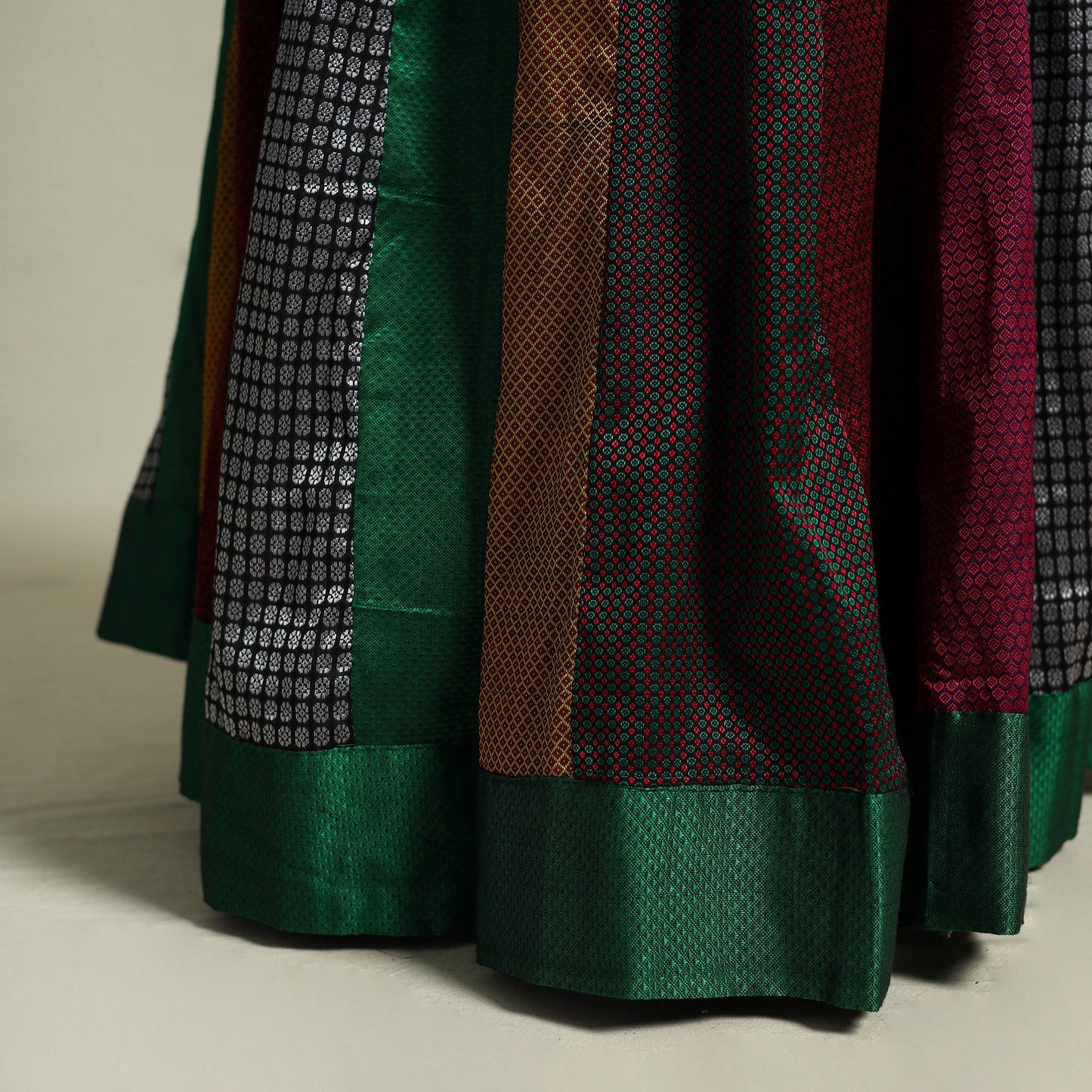 Buy Multicolor Khun Patchwork 24 Kali Cotton Long Skirt