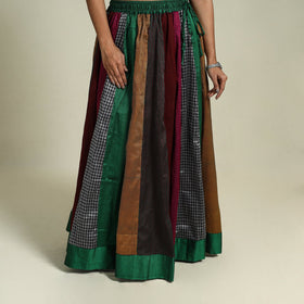Buy Multicolor Khun Patchwork 24 Kali Cotton Long Skirt
