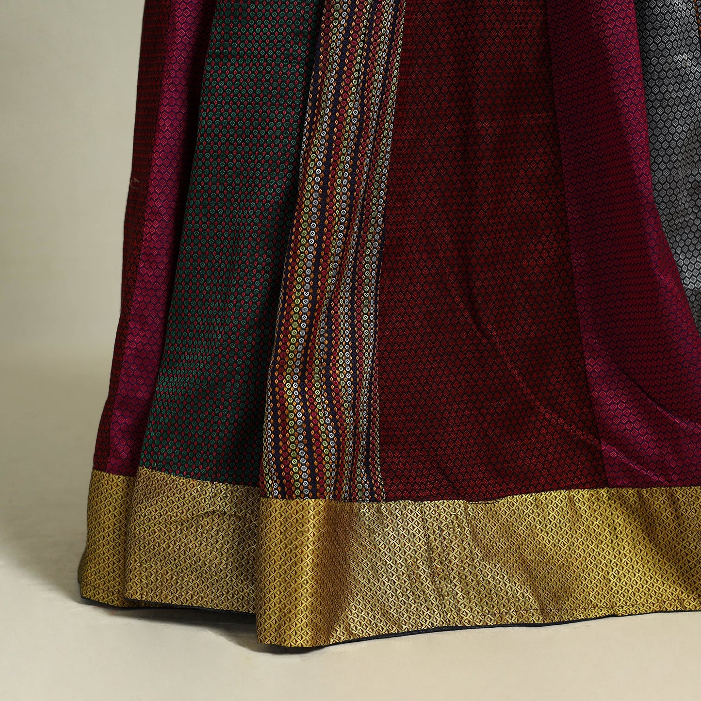 Multicolor - khun patchwork 24 kali cotton long skirt 03