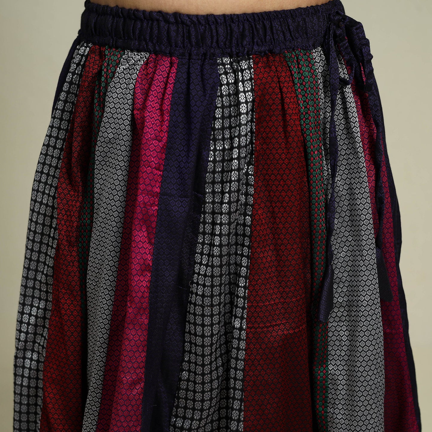 Buy Multicolor Khun Patchwork 24 Kali Cotton Long Skirt