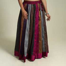 Buy Multicolor Khun Patchwork 24 Kali Cotton Long Skirt