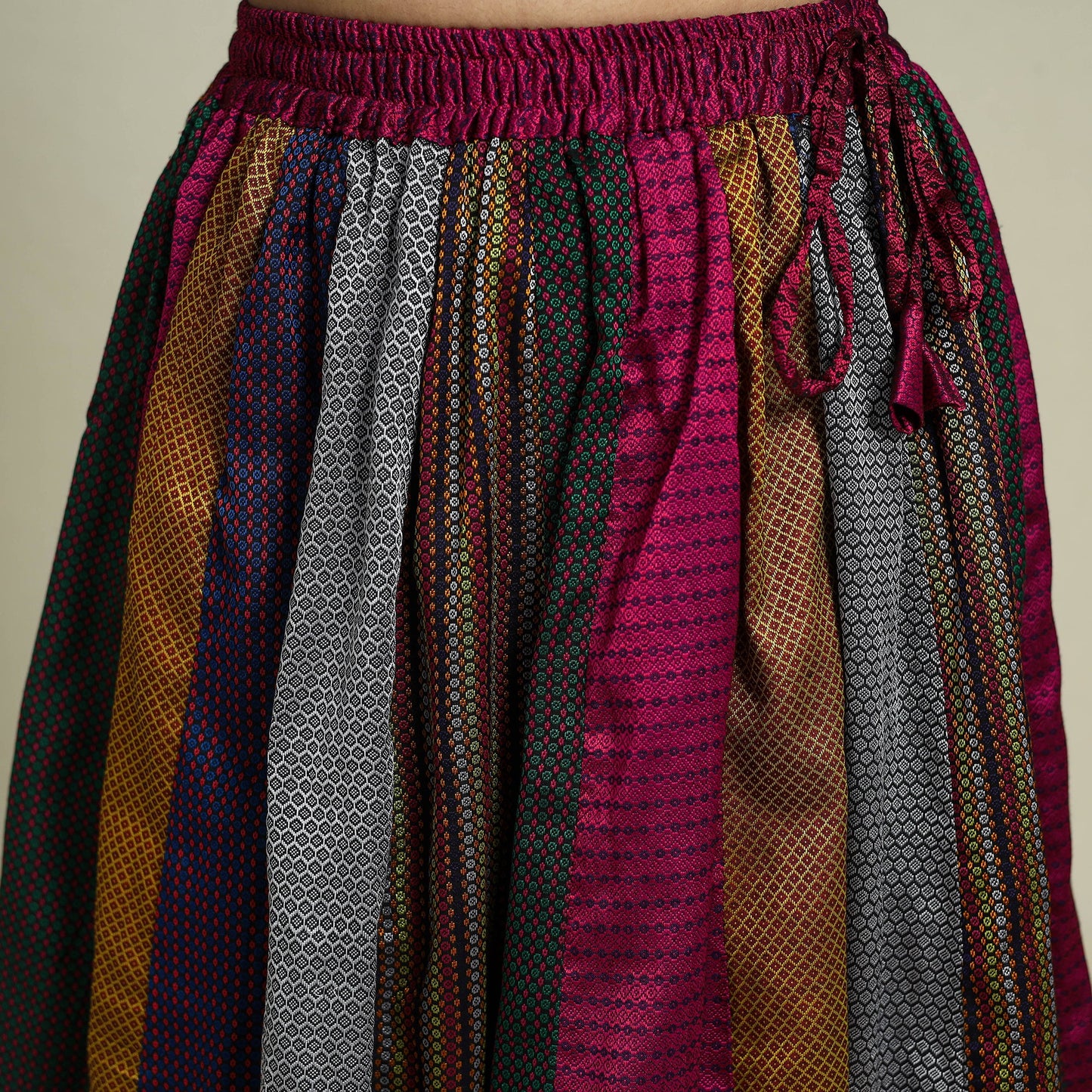 Buy Multicolor Khun Patchwork 24 Kali Cotton Long Skirt