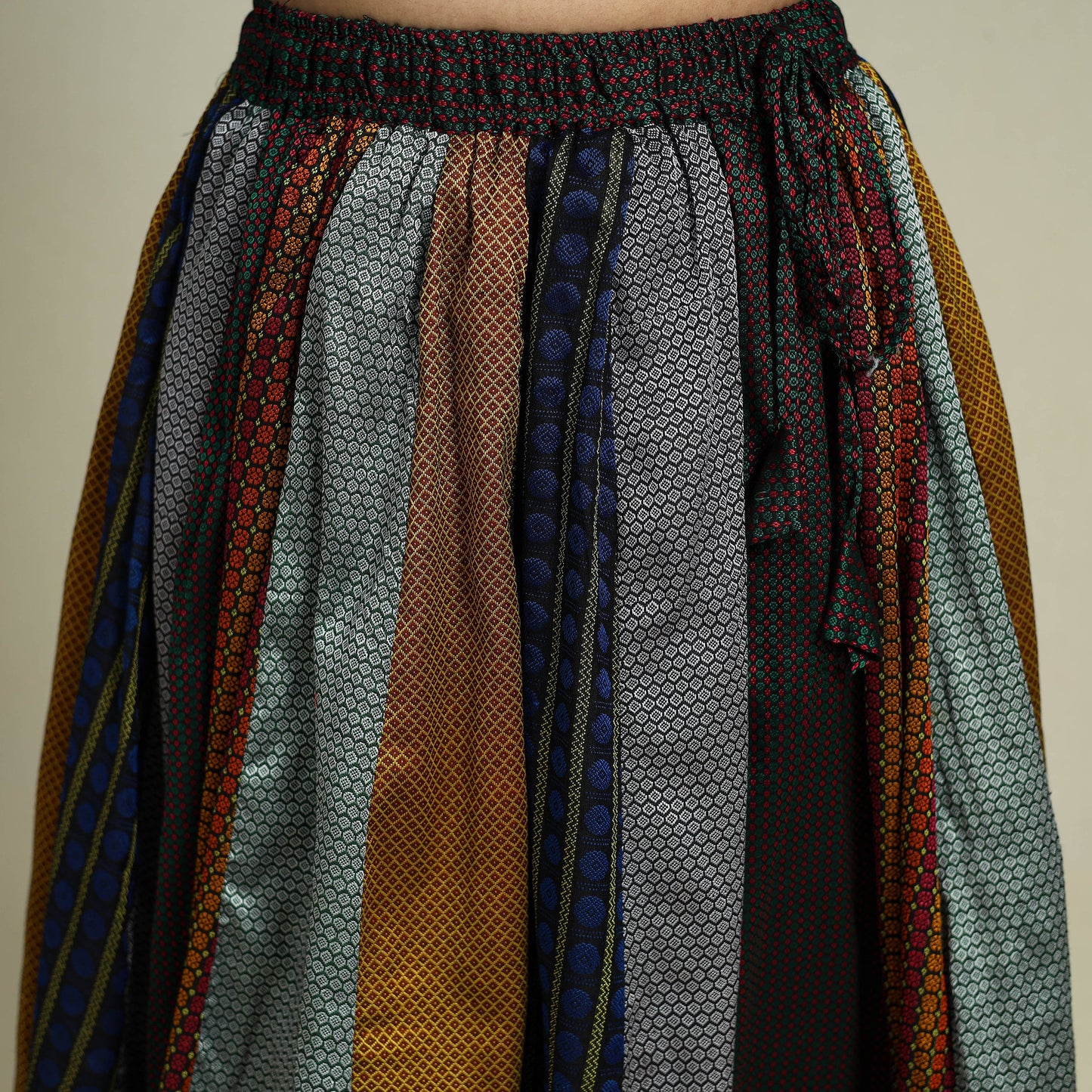 Buy Multicolor Khun Patchwork 24 Kali Cotton Long Skirt