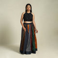 Buy Multicolor Khun Patchwork 24 Kali Cotton Long Skirt
