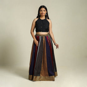  Multicolor Khun Patchwork 24 Kali Cotton Long Skirt