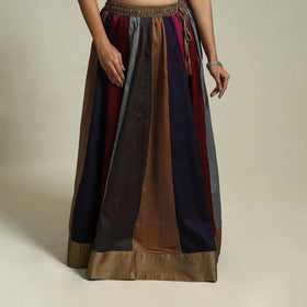  Multicolor Khun Patchwork 24 Kali Cotton Long Skirt